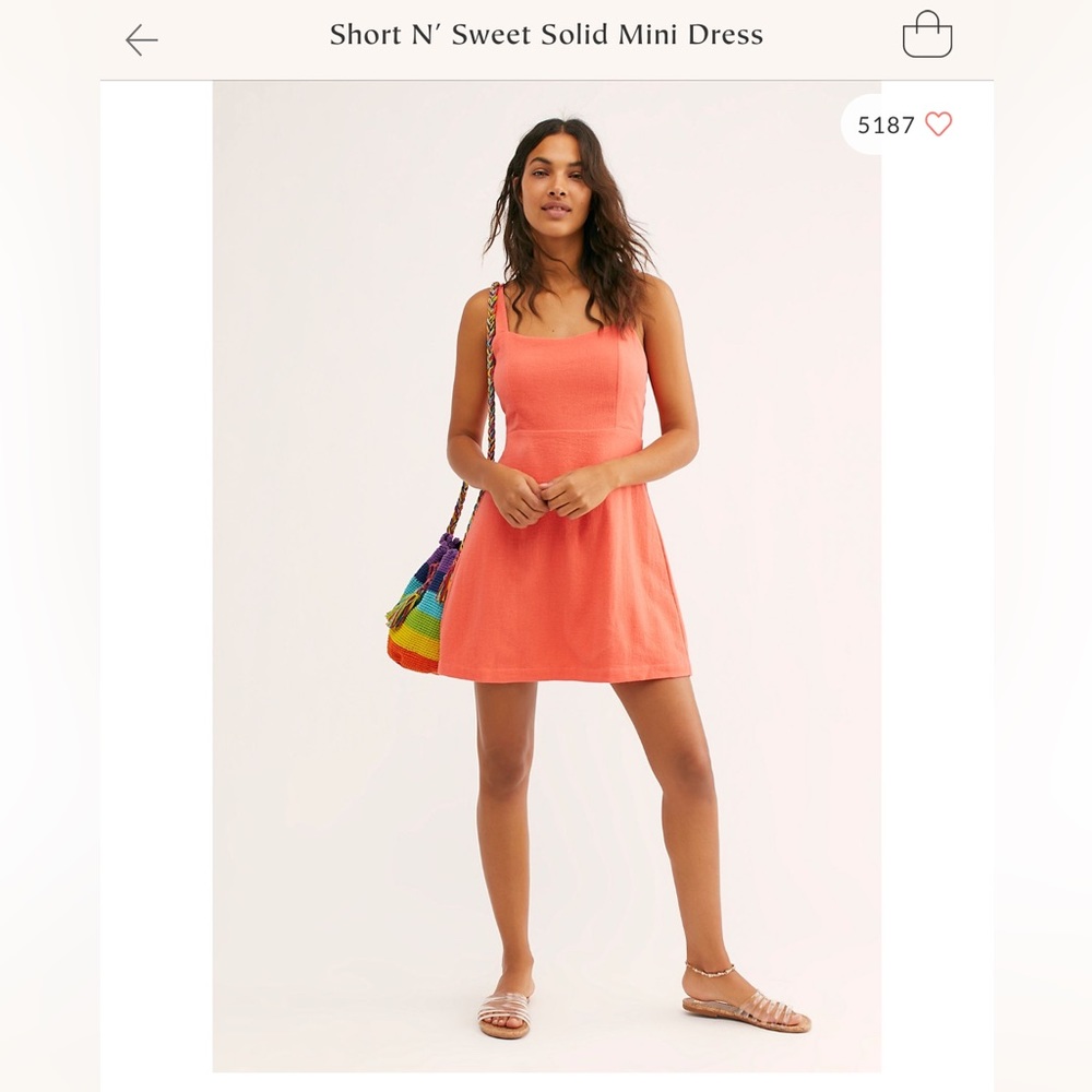Free People short and sweet navy blue mini dress small